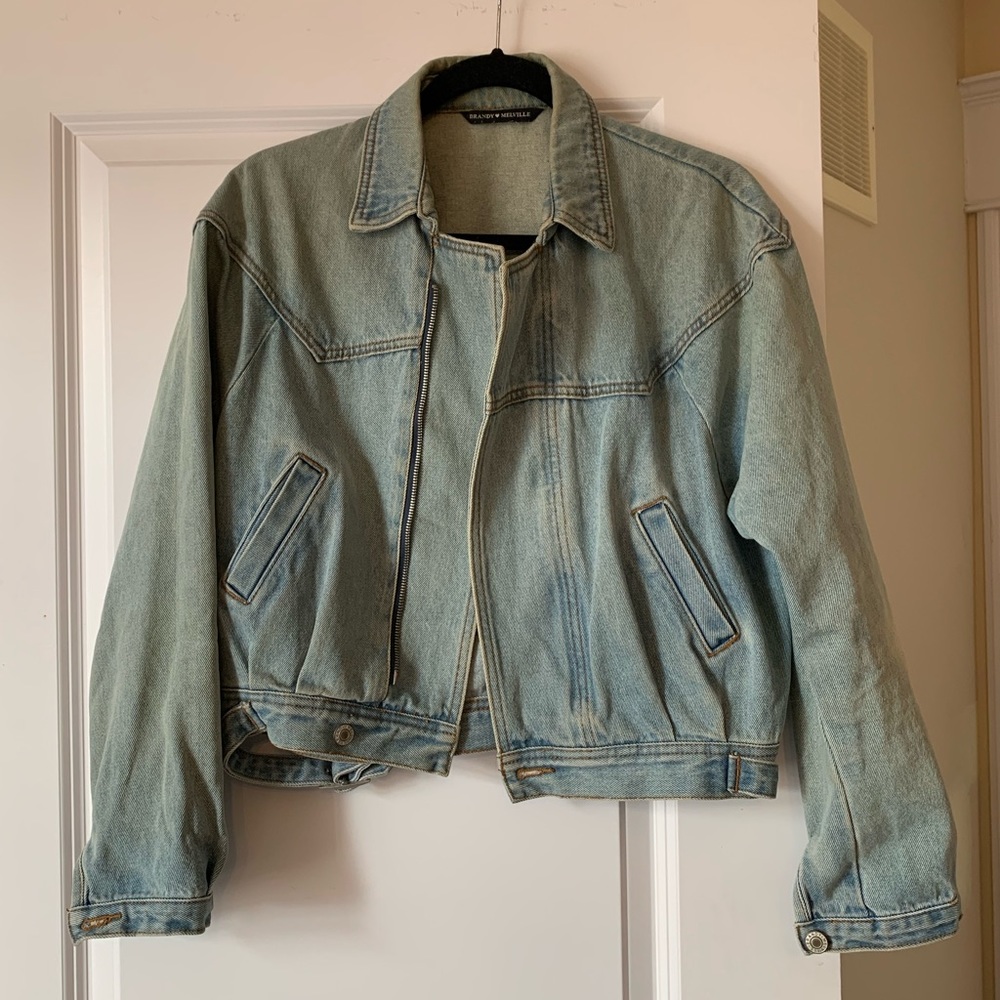 Brandy Melville Cropped Denim jacket